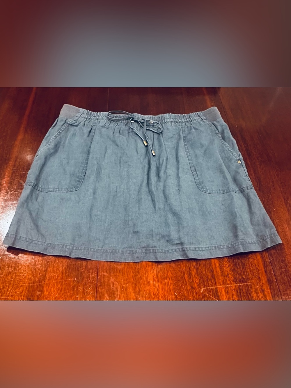 Linen skort size large with pockets from Company Ellen Tracy